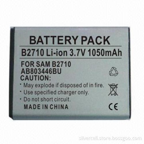 Li-ion Mobile Phone Battery for Samsung B2710 with 1,050mAh Capacity